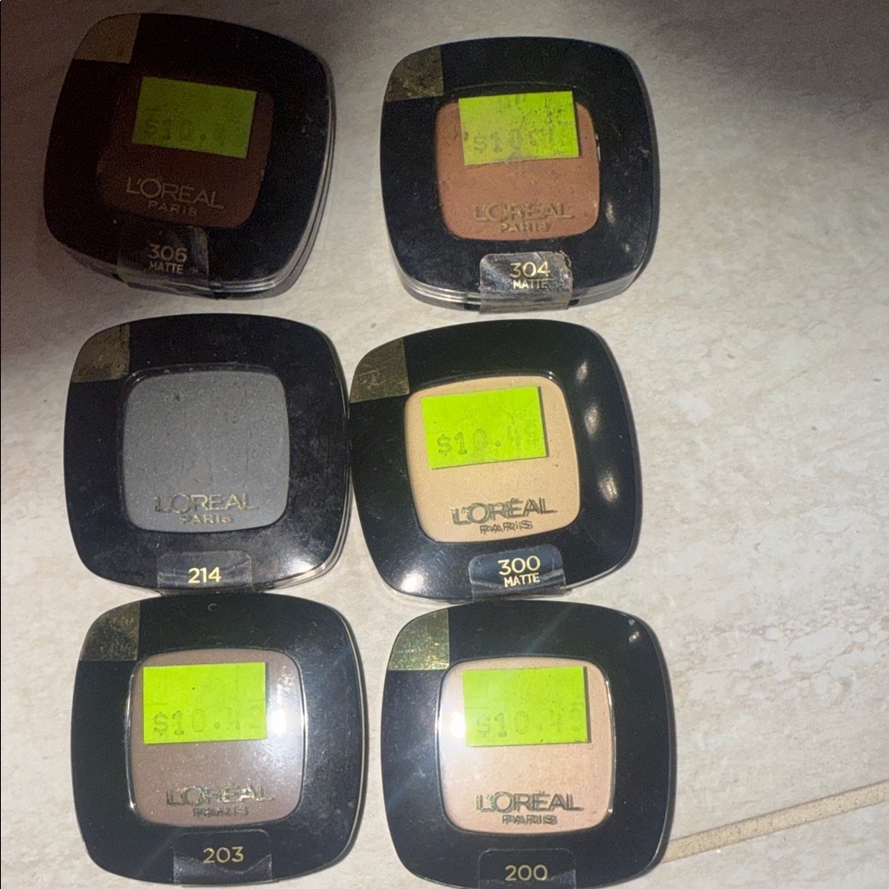 Matte Pressed Eyeshadow Powder - Assorted Shades (200,203,214,300,304,306)
